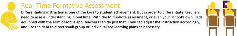Mimio real-time formative assessment