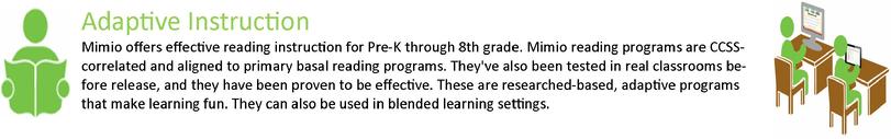 Mimio Adaptive learning