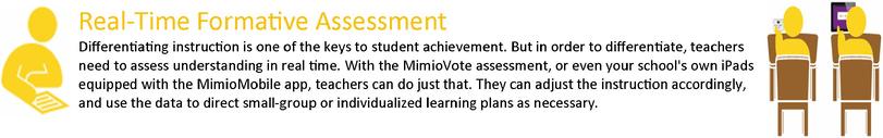 Mimio real-time formative assessment
